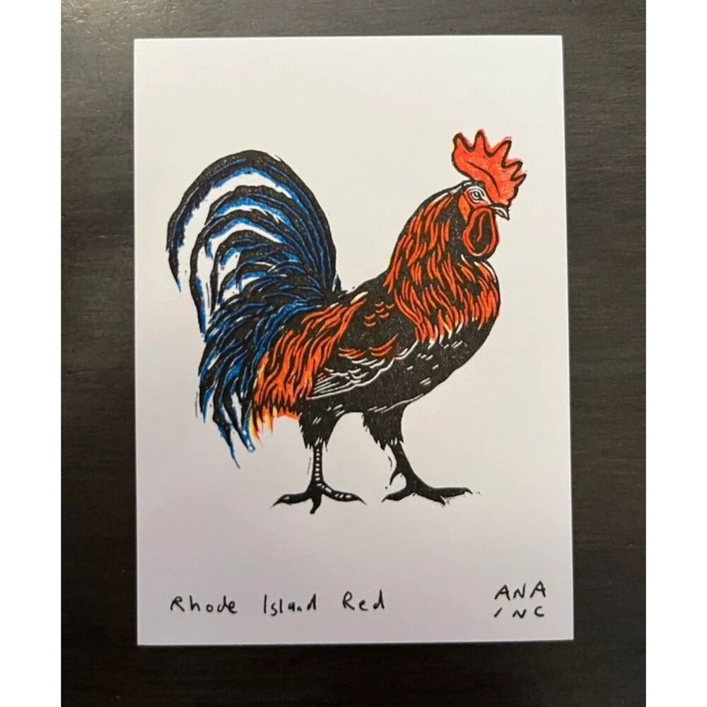 Ana Inciardi Mini Print - Rhode Island Red